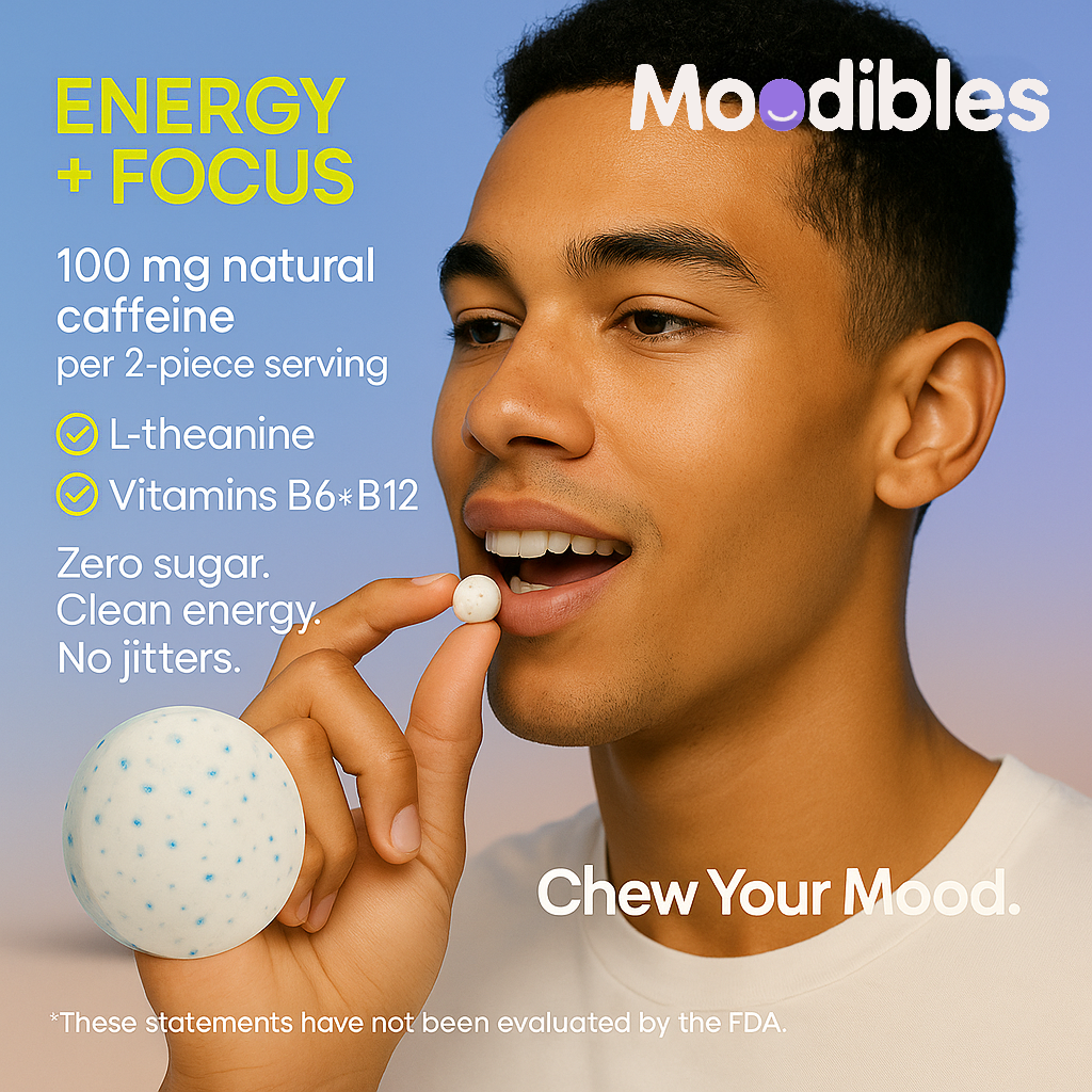 Moodibles Energy + Focus Gum